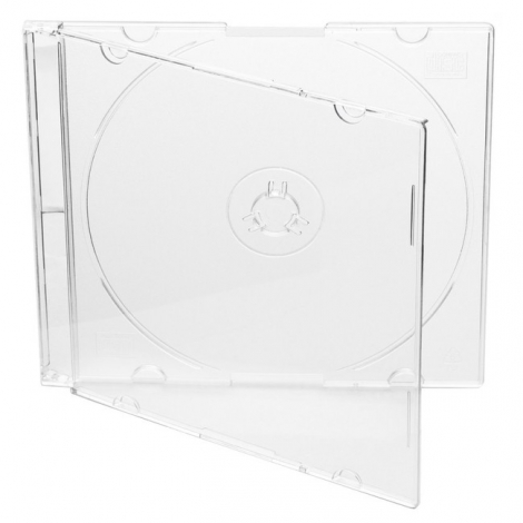 Slim CD priehľadná škatuľka - Číry, priesvitný CD singel box