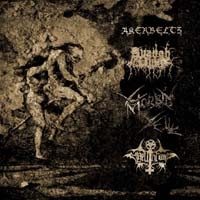 Akerbeltz / Avangh Dhür / Morbid Yell / Hellthrone - Akerbeltz / Avangh Dhür / Morbid Yell / Hellthrone (LP)