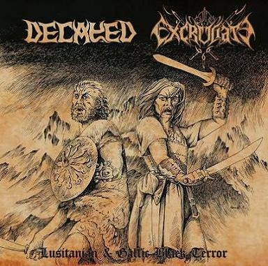 Decayed / Excruciate 666 - Lusitanian & Gallic Black Terror (CD)