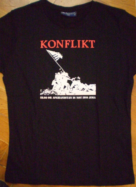 KONFLIKT - Iwo Jima - čierne dievčenské tričko