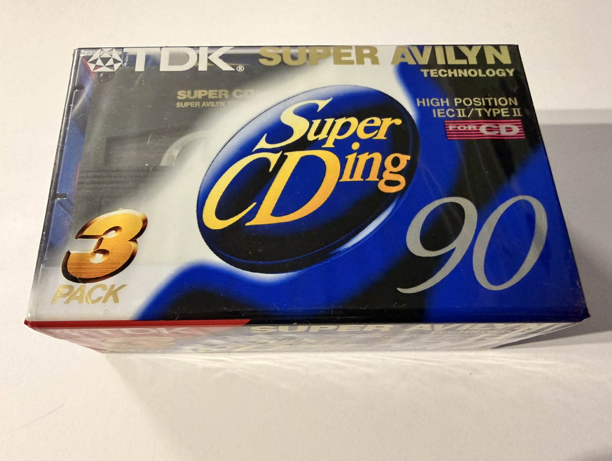 Magnetofónová kazeta TDK SA Super CDing 90 (trojpack)