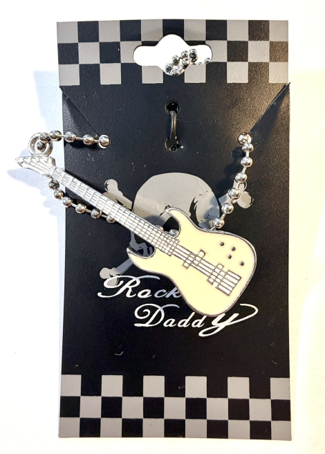 Gitarka (béžovo-žltá farba) - Prívesok