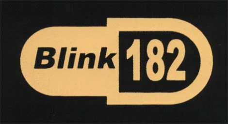 BLINK 182 - Polkruhové - zaoblené logo