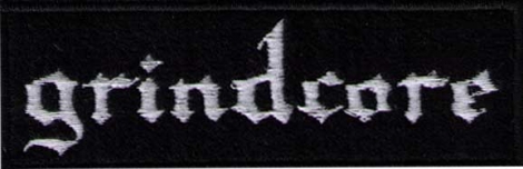 GRINDCORE - Biele logo