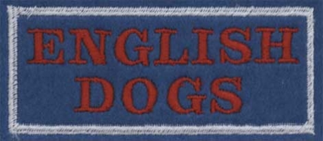 ENGLISH DOGS - Červený nápis