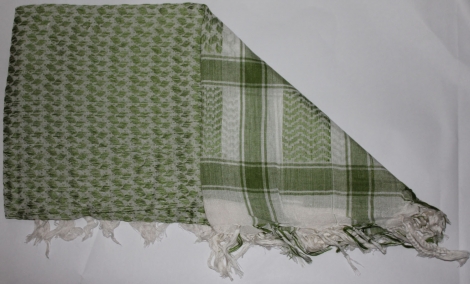 ZELENO BIELA - Zeleno-biela arabská šatka