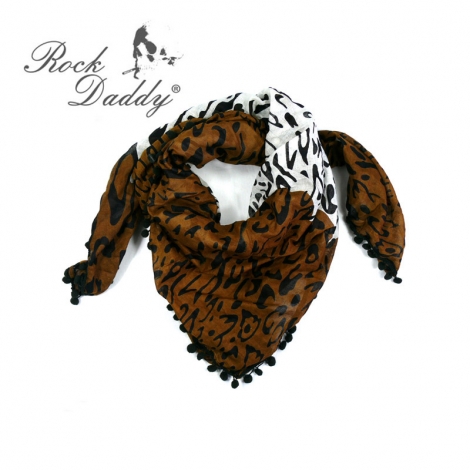 Šatka s gepardím vzorom