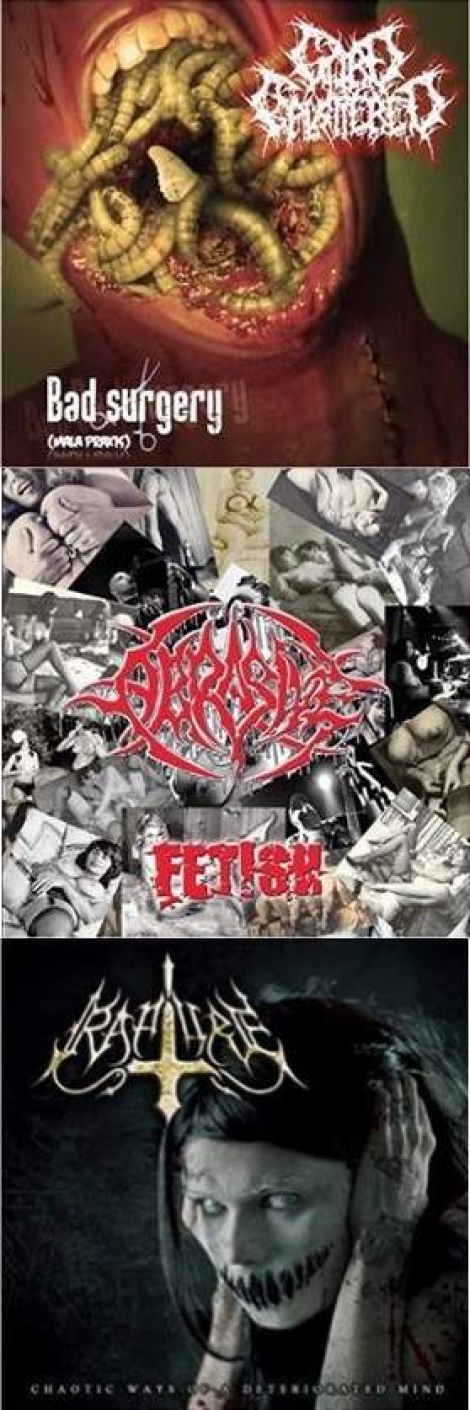 Goresplattered / Abrasive / Rapture - Bad Surgery (Mala Praxis) / Fetish / Chaotic Ways Of A Deteriorated Mind (CD)