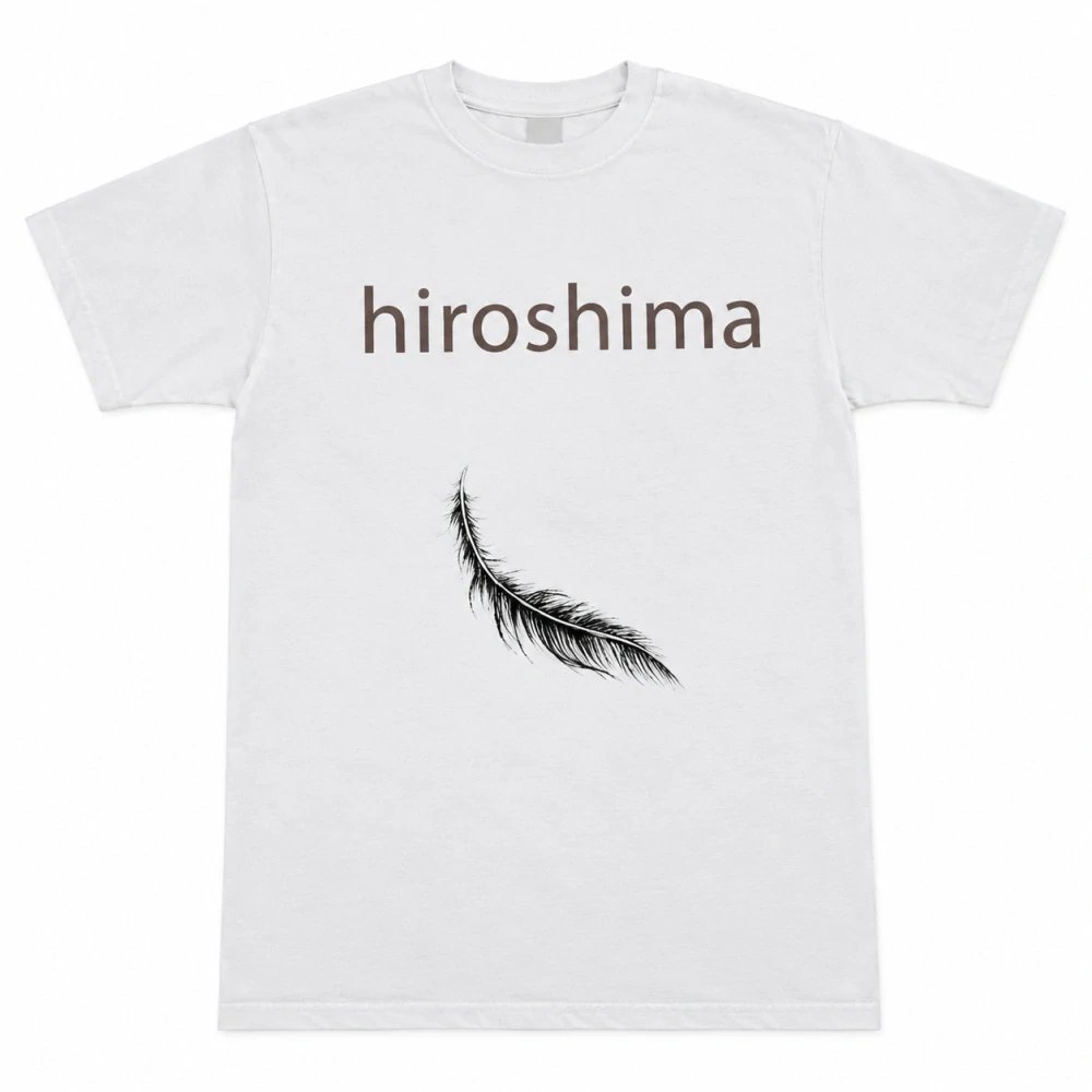 Hiroshima (biele pánske tričko s krátkym rukávom)