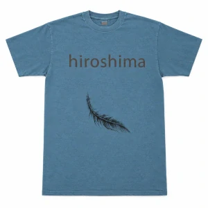 Hiroshima (belaso modré pánske tričko s krátkym rukávom)