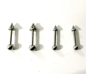 Šípka s guľôčkou a hrotom (piercing, chirurgická oceľ)