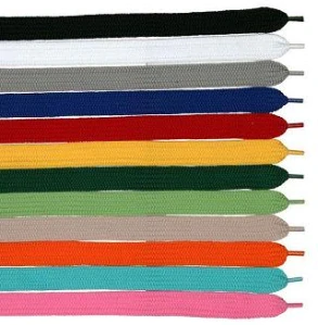 Skate šnúrky, ploché, šírka 1 cm
