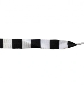 Pruhované šnúrky (šnúrky, dĺžka 110 cm, šírka 2 cm)