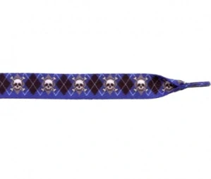 Lebky na karovanom podklade (šnúrky, dĺžka 110 cm, šírka 2 cm)