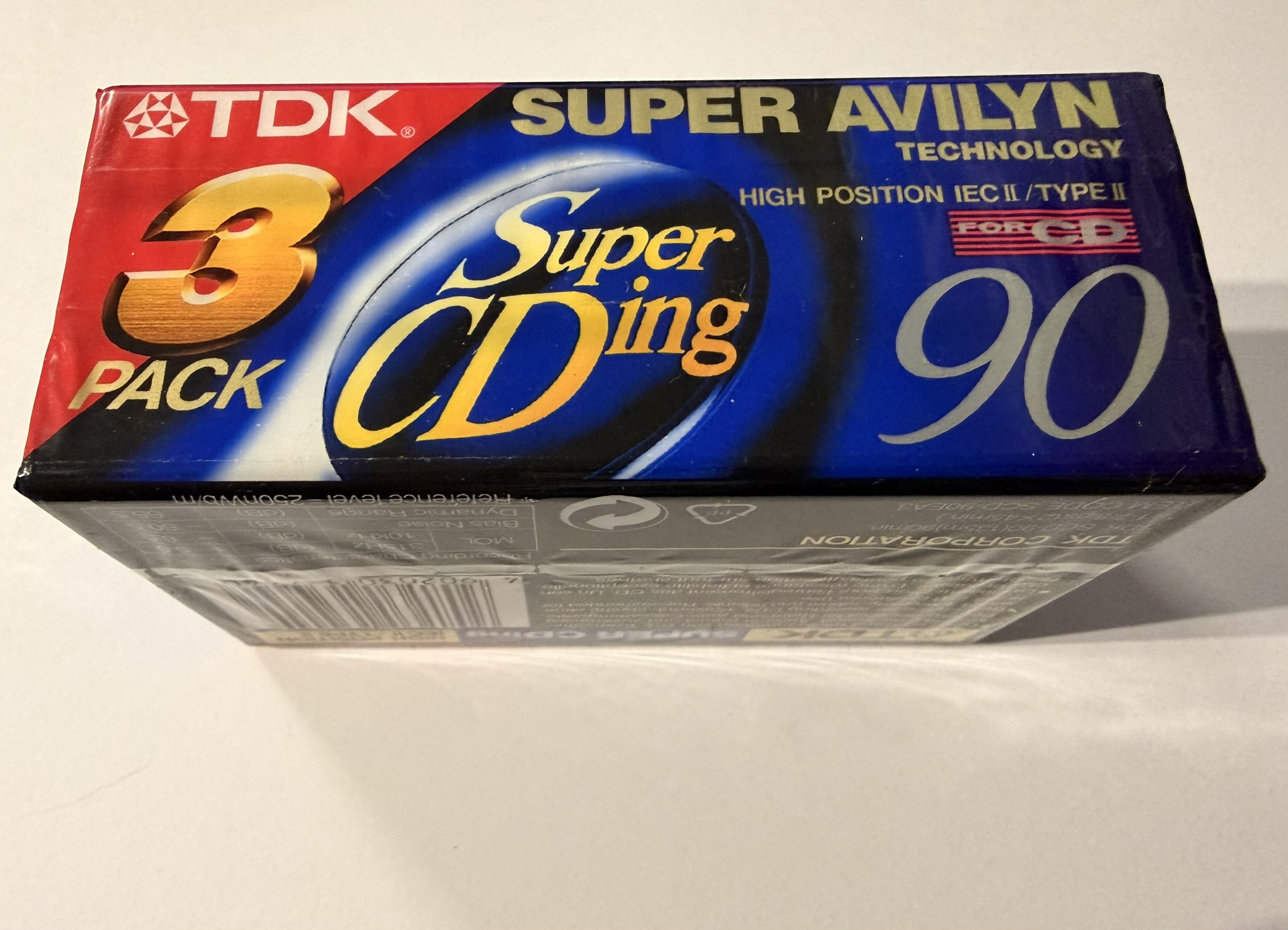 Magnetofónová kazeta TDK SA Super CDing 90 (trojpack): TDK SA Super CDing 90