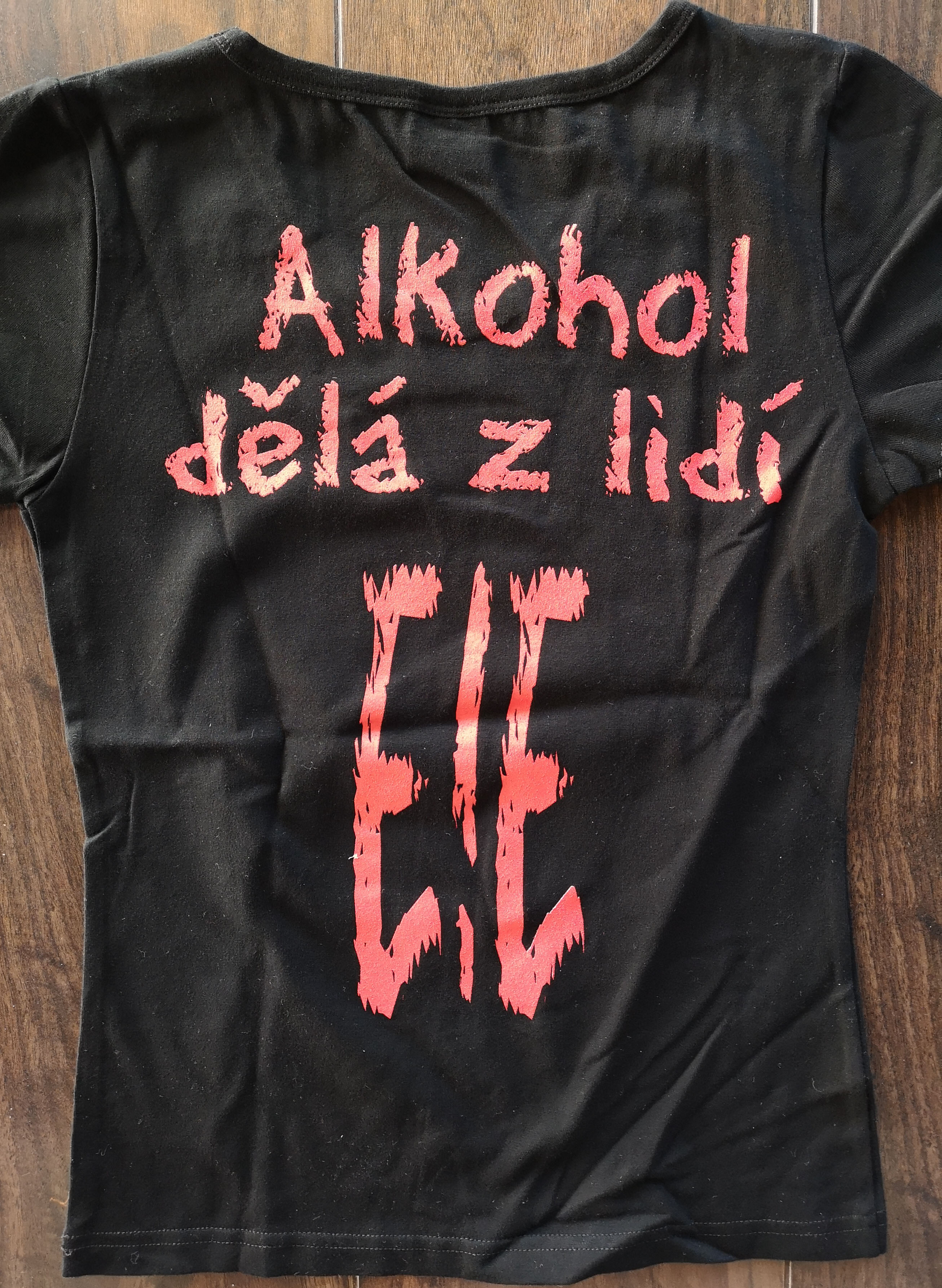 E!E: Kohútia punk hlava plus kapela (dámske čierne tričko)