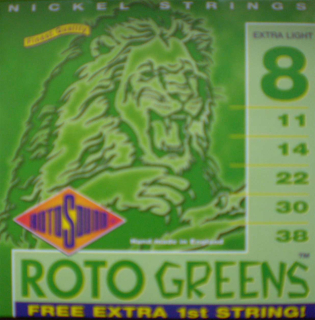Roto Sound R8 - Greens: 8/38, Extra Light (gitarové struny)