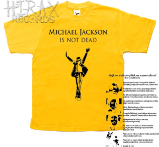 Michael Jackson Is Not Dead (žlté pánske tričko)