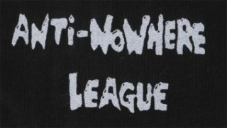ANTI-NOWHERE LEAGUE: Logo - menšia nášivka