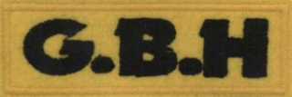 G.B.H.: Čierne logo