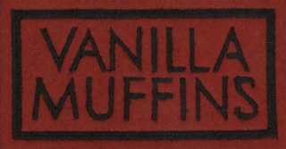VANILLA MUFFINS: Čierne logo