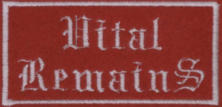 VITAL REMAINS: biele logo