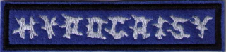 HYPOCRISY: Biele logo