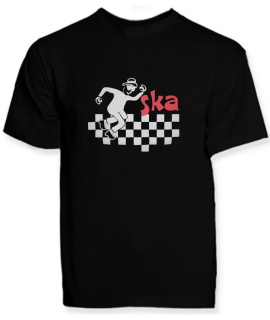 Ska - tancujúca postavička (čierne tríčko s krátkym rukávom)