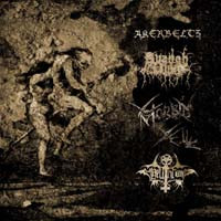 Akerbeltz / Avangh Dhür / Morbid Yell / Hellthrone: Akerbeltz / Avangh Dhür / Morbid Yell / Hellthrone (LP)