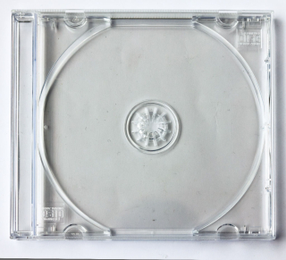 CD klasická priehľadná škatuľka: Priehľadny (číry) tray