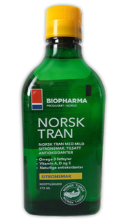 Rybí olej Norsk Tran: 375 ml - citrónová príchuť