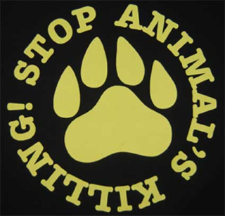 Stop Animal´s Killing (chrbtová nášivka)