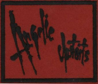 Angelic Upstarts (vyšívaná nášivka, čierne logo)