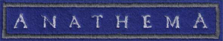Anathema (vyšívaná nášivka, biele logo)
