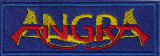 Angra (vyšívaná nášivka, žlto-červené logo)