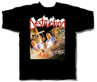 Destruction: Mad Butcher (čierne tričko s krátkym rukávom)